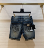 Quần short ngố đùi Jean Dolce Gabbana rách mài họa tiết túi sau Like Auth 1-1 on web