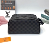 Túi ví Clutch Louis Vuitton cầm tay 2 khóa new 2024 size 28x16x13cm Like Auth on web fullbox bill thẻ