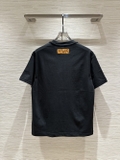 Áo phông T-shirt Louis Vuitton logo LV hoa chữ Nâu Like Auth on web