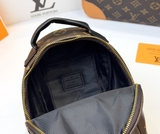 Balo thời trang mini Louis Vuitton nâu họa tiết monogram khóa Vàng size 17cm Like Auth on web
