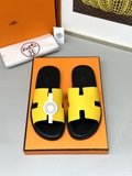 Dép lê sandal Hermes đế gỗ da taiga new 2024 Like Auth 1-1 on web fullbox bill thẻ phụ kiện