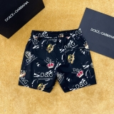 Quần short đùi gió Dolce Gabbana họa tiết Vương Miện logo DG Like Auth 1-1 on web