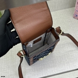 Túi đeo chéo Gucci mini Phone Bag Xanh Than monogram size 18x10cm Like Auth on web fullbox bill thẻ