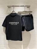Bộ, Set thể thao Essentials kẻ 3 vạch ngực logo lưng cao su Like Auth 1-1 on web