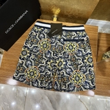 Quần short ngố đùi gió Dolce Gabbana họa tiết Vạn Hoa 2 lớp lót lưới new 2024 Like Auth 1-1 on web