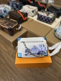 Túi hộp đeo chéo Louis Vuitton Mini Soft Trunk phối xích các mẫu new 2024 Like Auth on web fullbox bill thẻ
