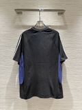 Áo phông T shirt Balenciaga x Adidas Đen kẻ sọc vai phối vải sườn Xanh Like Auth on web