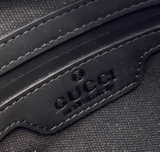 Túi đeo chéo Gucci Đen họa tiết monogram check khóa Like Auth on web fullbox bill thẻ