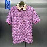 Áo polo Gucci họa tiết monogram vân thêu dập nổi các mẫu Like Auth 1-1 on web