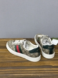 Giày sneaker Gucci ACE GG Supreme Beige monogram kẻ Xanh Đỏ Like Auth on web fullbox bill thẻ phụ kiện
