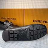 Giày moca lười Louis Vuitton họa tiết vân hoa chìm Like Auth 1-1 on web fullbox