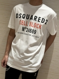 Áo phông T shirt Dsquared2 logo chữ Cell Block Like Auth on web