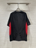 Áo phông T shirt Balenciaga x Adidas Đen kẻ sọc vai phối vải sườn Đỏ Like Auth on web
