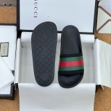 Dép lê quai ngang Gucci slide kẻ sọc màu đế bằng Like Auth on web fullbox bill thẻ