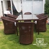 Bàn Ghế Nhựa Giả Mây MT2A157