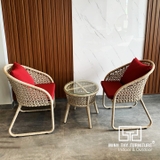 Bộ Bàn Ghế Cafe Dây Dù MT2A274