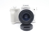 Máy ảnh Canon EOS M50 + Lens 15-45mm (White) , Mới 98%
