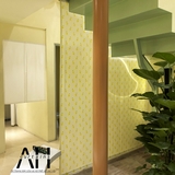 Thi công rèm vải quán cà phê – bánh ngọt tại ngõ 195 Quang Trung, Hà Đông