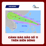 CẢNH BÁO BÃO SỐ 11 TRÊN BIỂN ĐÔNG