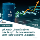 GIÁ NHIÊN LIỆU BIẾN ĐỘNG GÂY ÁP LỰC LÊN DOANH NGHIỆP XUẤT NHẬP KHẨU VÀ LOGISTICS