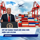 MỸ ÁP DỤNG THUẾ ĐỐI ỨNG MỚI - HIỆU LỰC 07/08/2025
