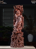 Tượng Đạt Ma gỗ tử đàn mã 19662