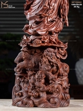 Tượng Đạt Ma gỗ tử đàn mã 19662