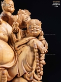 Tượng Di Lặc ngũ phúc gỗ hoàng đàn mã 19589