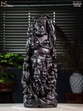 Tượng Di Lặc ngũ phúc gỗ tử đàn mã 16813