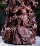 TƯỢNG TAM VỊ ANH HÙNG - GỖ TỬ ĐÀN