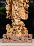 TƯỢNG ĐẠT MA SƯ TỔ - GỖ HOÀNG ĐÀN
