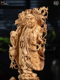 TƯỢNG ĐẠT MA SƯ TỔ - GỖ HOÀNG ĐÀN