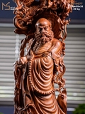 TƯỢNG ĐẠT MA HÀNG LONG PHỤC LÂN - GỖ SƯA