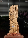 TƯỢNG DI LẶC NGŨ PHÚC - GỖ HOÀNG ĐÀN