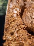 TƯỢNG GIA ĐÌNH GÀ - GỖ NU NGỌC AM