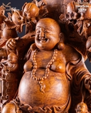 TƯỢNG DI LẶC CỬU PHÚC - GỖ HƯƠNG TA