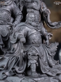 TƯỢNG TAM VỊ ANH HÙNG - GỖ MUN HOA