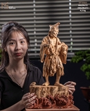 TƯỢNG TẾ CÔNG - GỖ HOÀNG ĐÀN