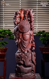 TƯỢNG GỖ DI LẶC ĐỨNG NGŨ PHÚC - GỖ TỬ ĐÀN