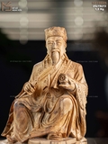 Tượng Khổng Minh gỗ hoàng đàn mã 19695