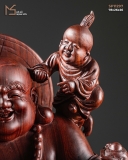 TƯỢNG DI LẠC ĐỨNG TAM PHÚC - GỖ TRẮC