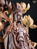 Tượng Phật Quan Thế Âm gỗ nu cẩm