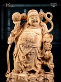 TƯỢNG THẦN TÀI - GỖ HOÀNG ĐÀN