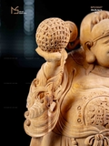 TƯỢNG THẦN TÀI - GỖ HOÀNG ĐÀN