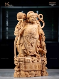 TƯỢNG THẦN TÀI - GỖ HOÀNG ĐÀN