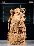 TƯỢNG THẦN TÀI - GỖ HOÀNG ĐÀN