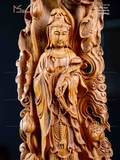 TƯỢNG PHẬT QUAN ÂM - GỖ HOÀNG ĐÀN