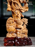 TƯỢNG ĐẠT MA SƯ TỔ - GỖ HOÀNG ĐÀN