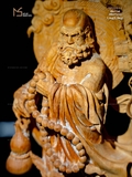 TƯỢNG ĐẠT MA SƯ TỔ - GỖ HOÀNG ĐÀN