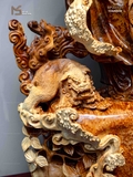TƯỢNG ĐẠT MA SƯ TỔ - GỖ NU NGỌC AM